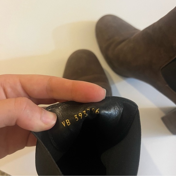 Saint Laurent suede Chelsea boots - Picture 6 of 9